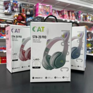 Audífonos Inalámbricos con Orejas de Gato LED