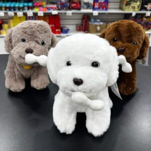 Peluche de Perro con Hueso